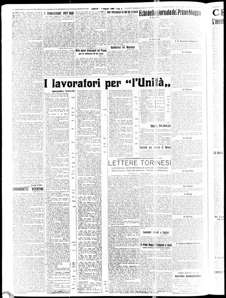 L'Unità : quotidiano degli operai e dei contadini